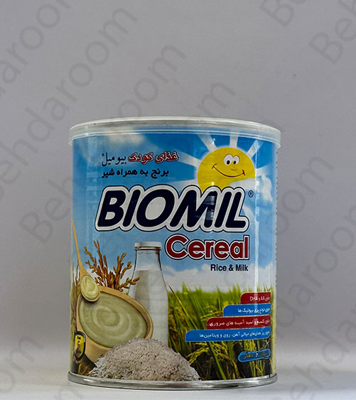 غذای کودک سرآل با طعم برنج به همراه شیر بیومیل